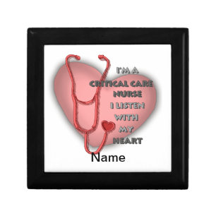 Red Critical Care Nurse gift box