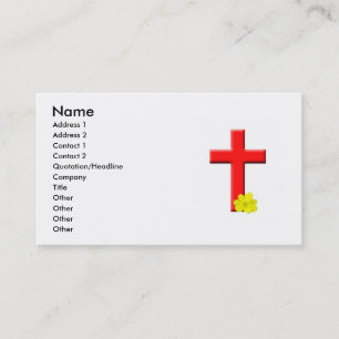 Red Cross Business Card