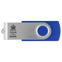 red cross crown Keep Calm I am a Nurse USB Flash Drive