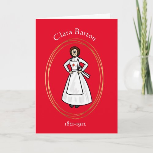 Red Cross Day  Clara Barton Greeting Card