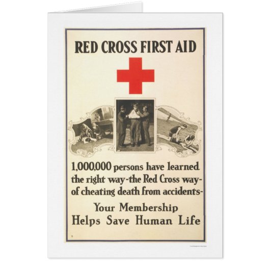 Red Cross First Aid Cards (Front)