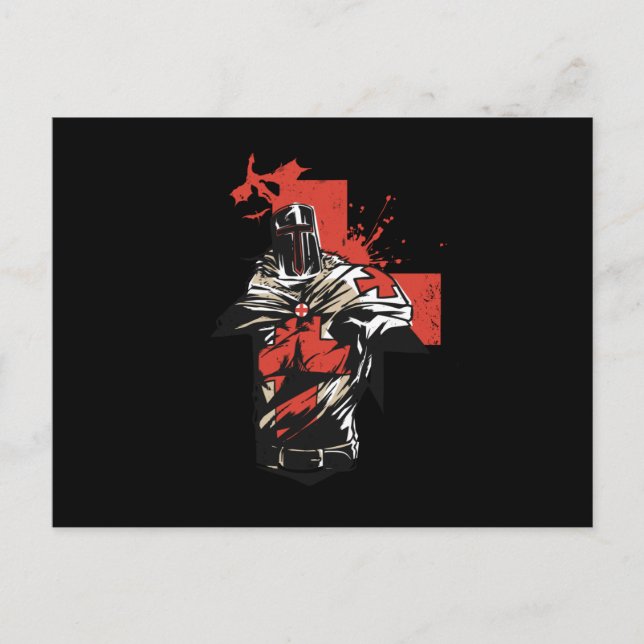 Red Cross Knight Postcard (Front)