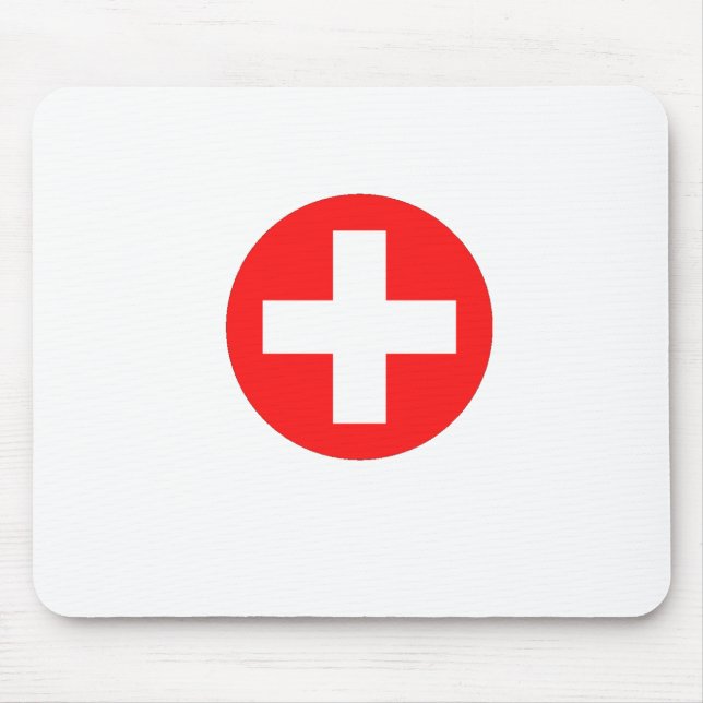 RED CROSS MOUSE PAD (Front)