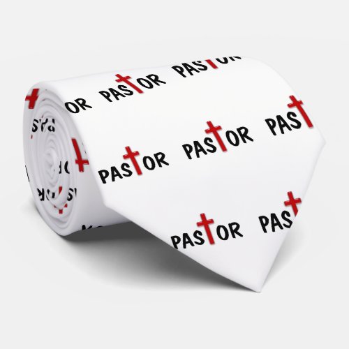 Red Cross Pastor Tie