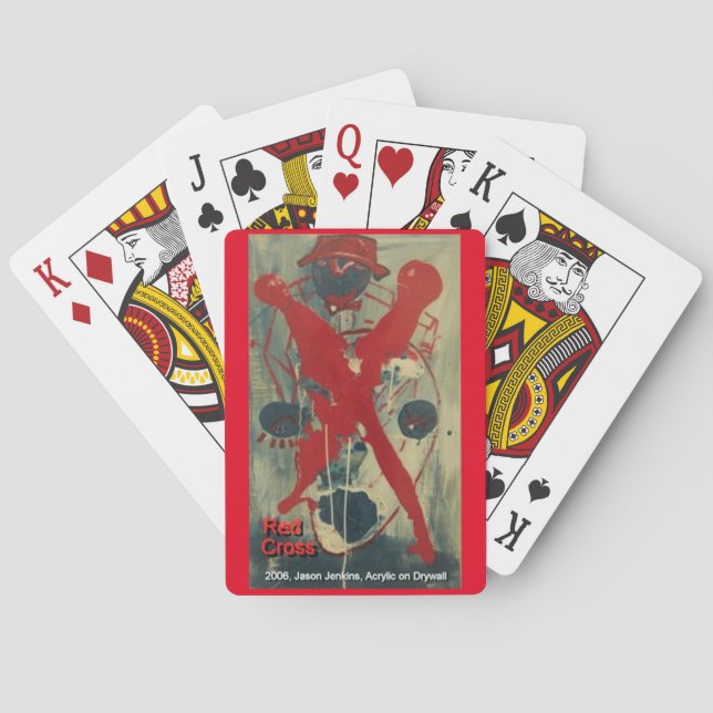 RED CROSS POKER CARDS (Back)