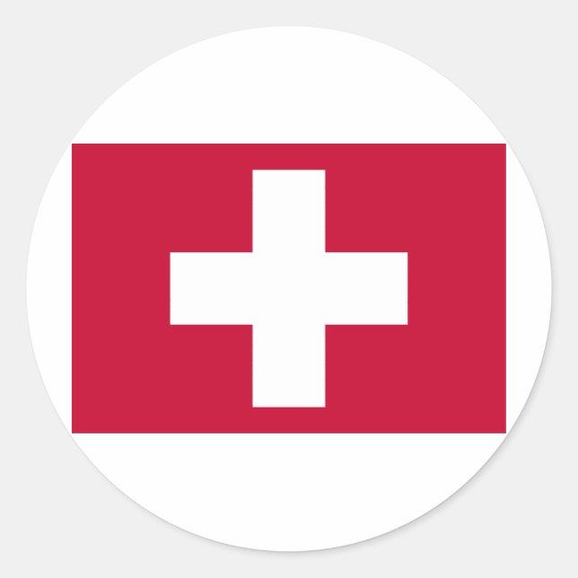 Red Cross Products & Designs! Classic Round Sticker (Front)