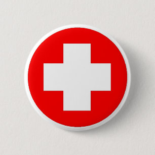 Red Cross Products & Designs! Pinback Button