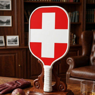 Red-cross Simble Pickle-ball Paddle