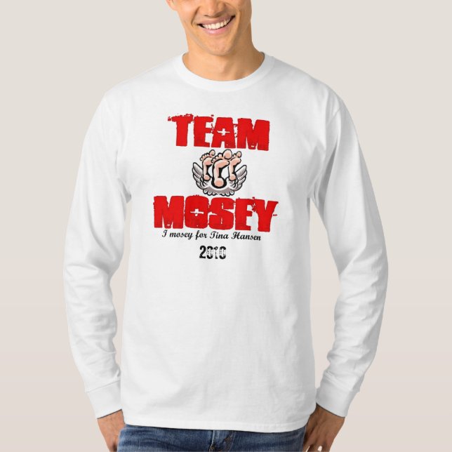Red Cross Team Mosey Long Sleeve T-Shirt (Front)