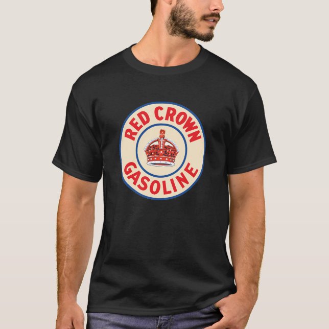 Red Crown gasoline sign t-shirt (Front)