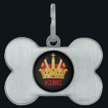 Red Crown Personalize Pet ID Tag<br><div class="desc">If that's your dog's name,  this tag is for you!  Or,  you may change the name to suit your pet.</div>