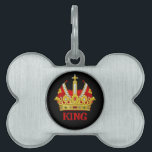 Red Crown Personalize Pet ID Tag<br><div class="desc">If that's your dog's name,  this tag is for you!  Or,  you may change the name to suit your pet.</div>
