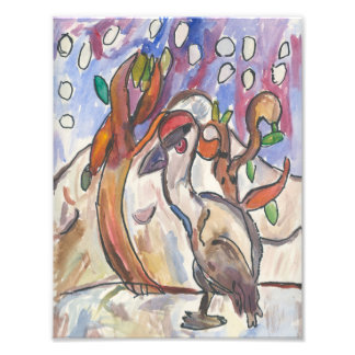 Red Crowned Crane Print