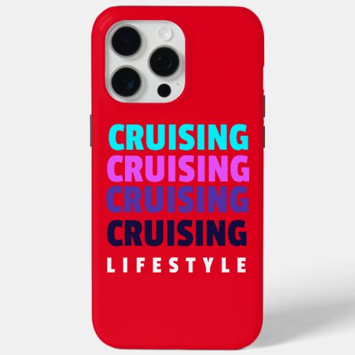 Red Cruising Lifestyle iPhone Case