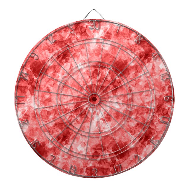 Red Crumpled Texture Dartboard (Front)