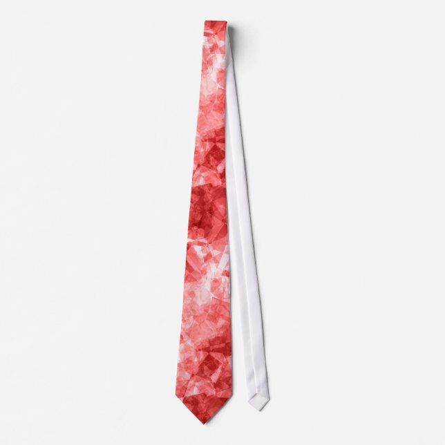 Red Crumpled Texture Neck Tie (Front)