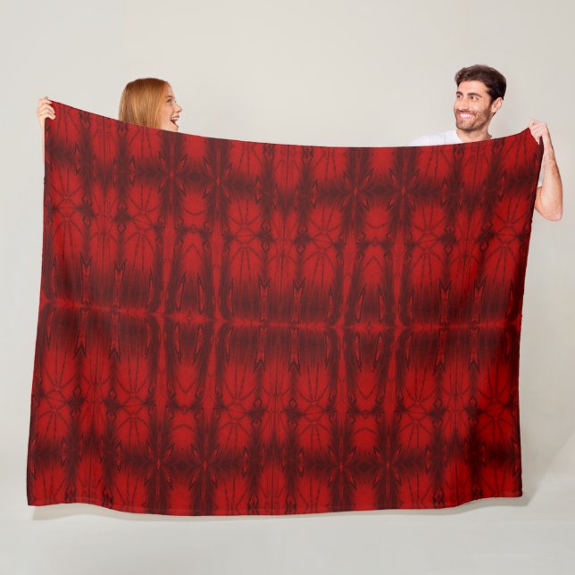 Red Crystal 6 Fleece Blanket (In Situ)