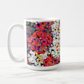 Red Crystal Floral Blooms Coffee Mug