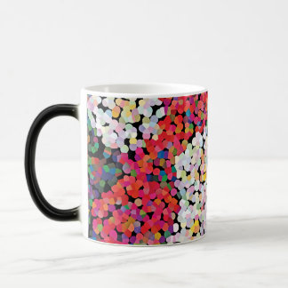Red Crystal Floral Blooms Color Morph Mug