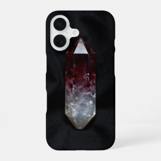 Red Crystal Point on Black Witchy Case
