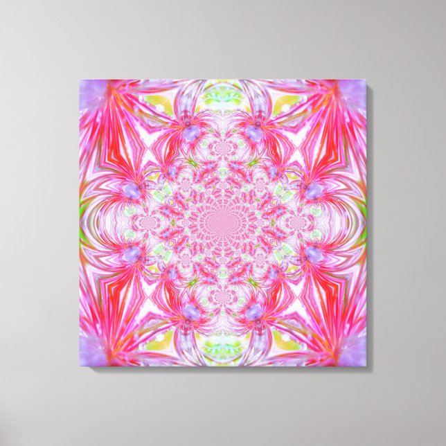 Red Crystal Wrapped Canvas Print (Front)