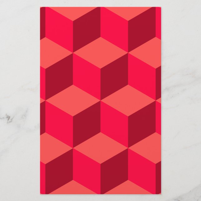 Red Cubes Stationery (Front)