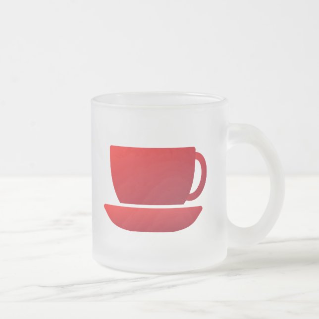 Red Cup and Saucer (Right)