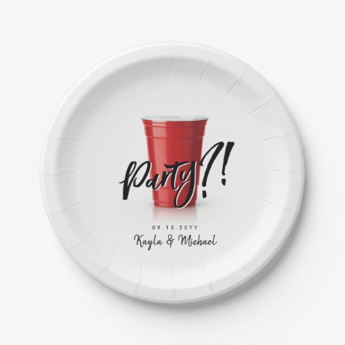 Red Cup Humor  Special Occassion Celebration  Paper Plates