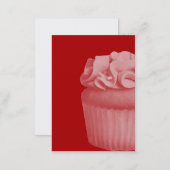 Red Cupcake Business Cards (Front/Back)
