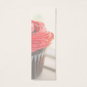 Red Cupcake Photograph Mini Bookmarks (Back)