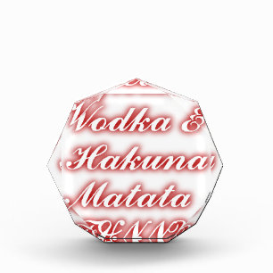 Red Cupcakes Vodka Hakuna Matata FUNNY. Award