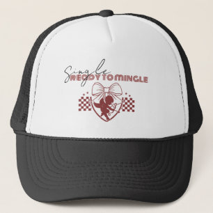 Red Cupid Singles Valentine's Day Party Trucker Hat