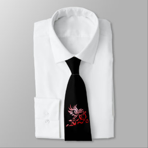 Red Cupid with Bow and Arrow Neck Tie