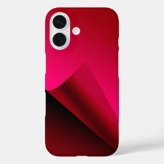 Red Curl background iPhone 16 Case