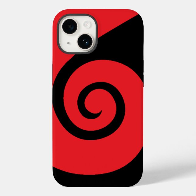 Red Curl Case-Mate iPhone Case (Back)