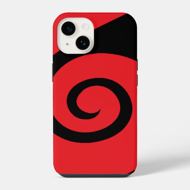 Red Curl Iphone Case (Back)