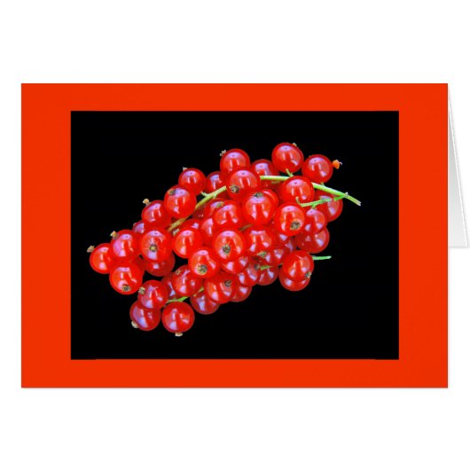 Red Currant Berry Cards (Front Horizontal)
