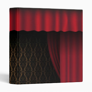 Red Curtain 3 Ring Binder