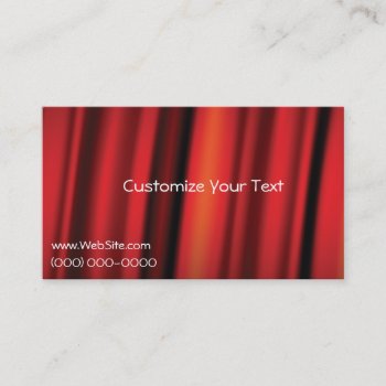 Red Curtain Background Business Card Template by chrisjo88 at Zazzle