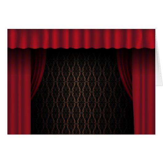 Red Curtain Cards (Front Horizontal)