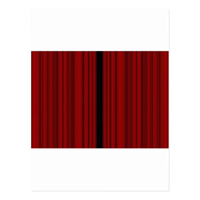 Red Curtain Post Card