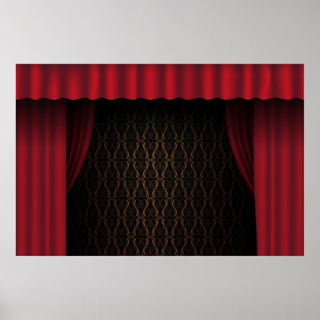 Red Curtain Poster (Front)
