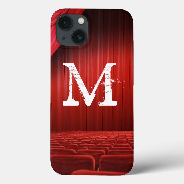 Red Curtain Theater Monogram IPAD Case (Back)