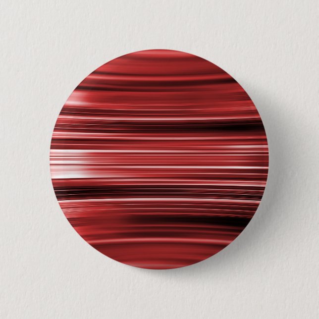 Red curved stripes pinback button (Front)
