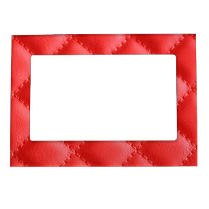 Red Cushion Pattern Modern Magnetic Frame