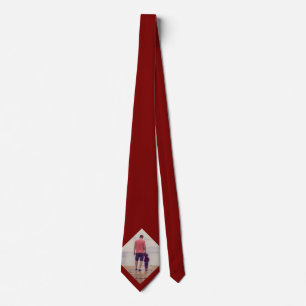 Red Custom Family Photo Father Neck Tie