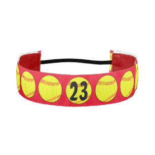 Red Custom Fastpitch Softball Headband