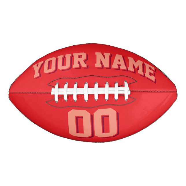 RED Custom Football (Front)