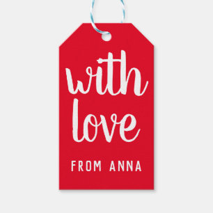 Red Custom Gift Tags