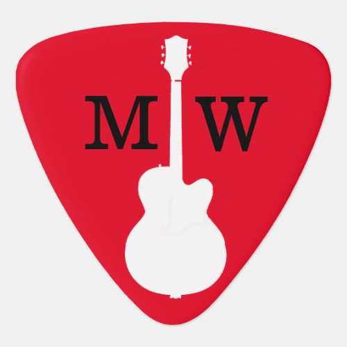 red custom guitarpick for cool guitarists guitar pick
